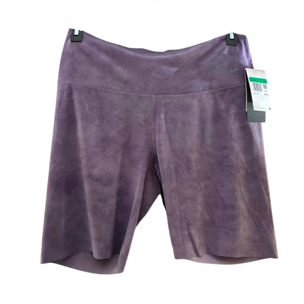Nike Zenvy Biker Shorts Womens XL Purple Dri-FIT InfinaSoft High Rise 8in